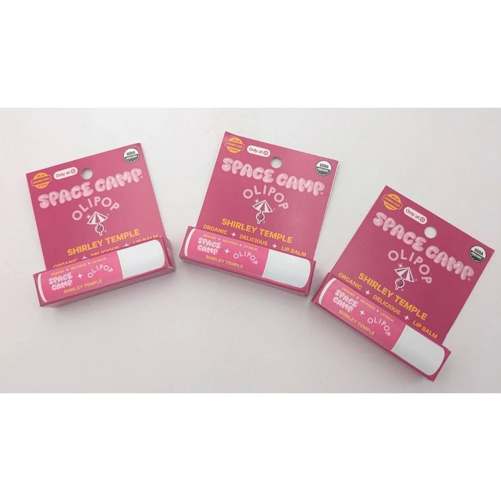 3 - Space Camp Olipop Shirley temple Organic Lip Balm